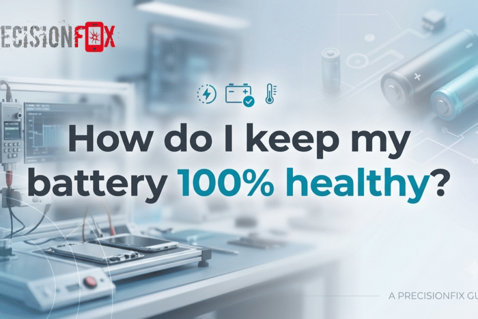 How do I keep my battery 100% healthy