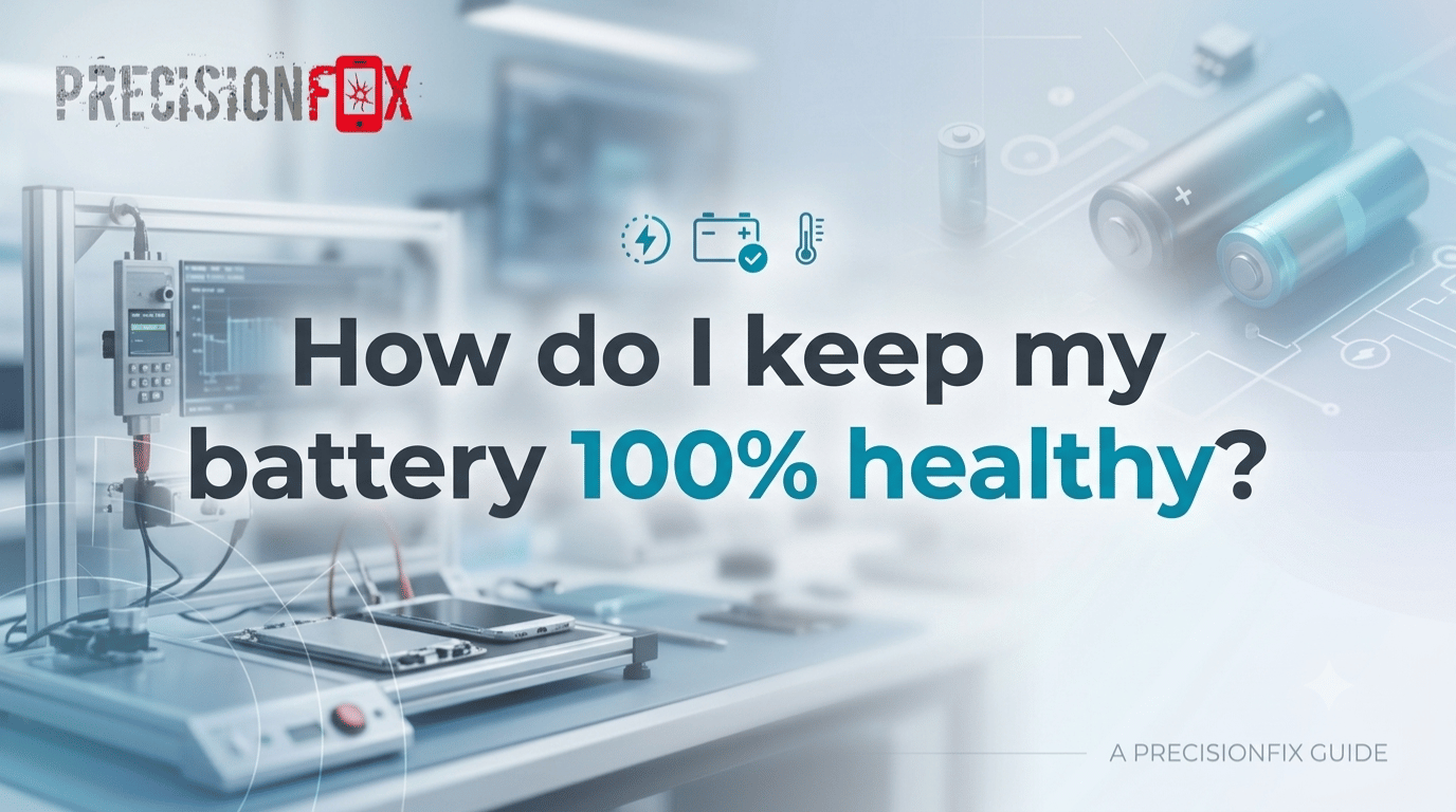 How do I keep my battery 100% healthy