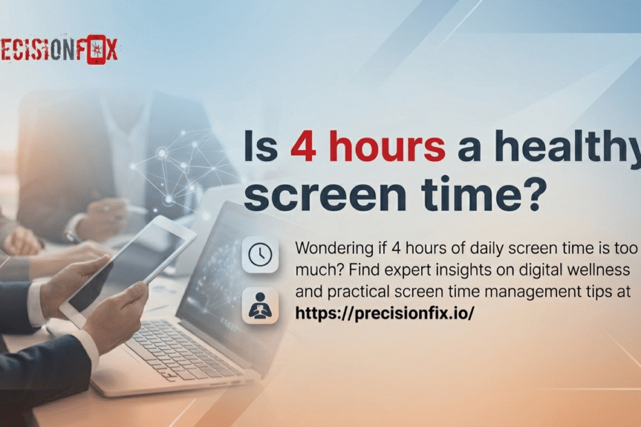 Is 4 hours a healthy screen time