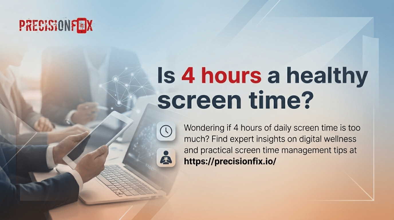Is 4 hours a healthy screen time
