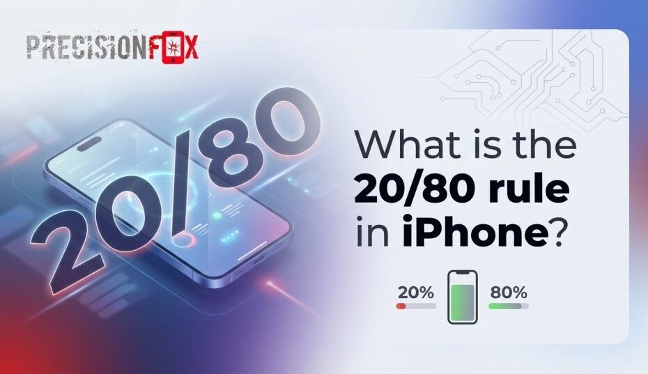 What is the 20/80 rule in iPhone?