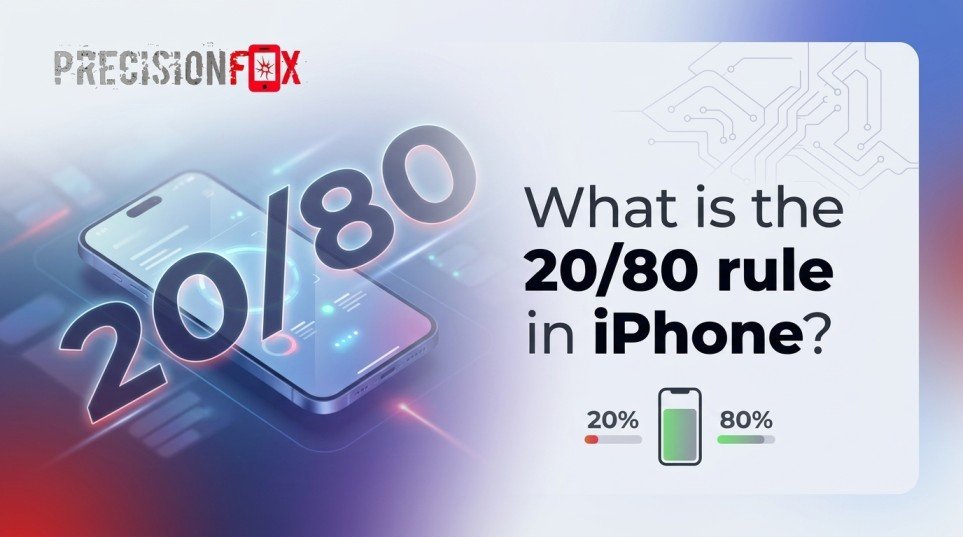 What is the 20/80 rule in iPhone?